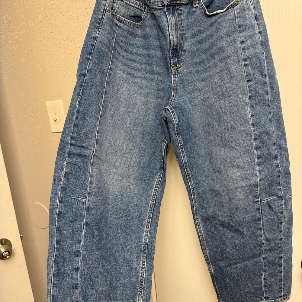Classic Blue Women's Barrel Jeans